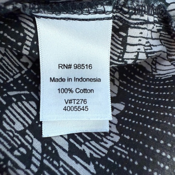 Coldwater Creek Women's Floral Button Down Top Long Sleeve No Iron Blouse PXS - Picture 5 of 6